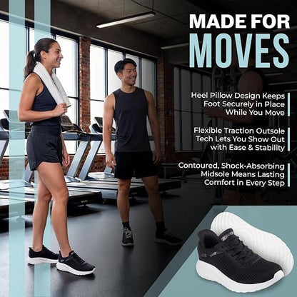 Skechers Women's Hands Free Slip-Ins: Bobs Sport Squad Chaos-Current Muse Sneake