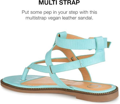 Journee Collection Women's Tru Comfort Foam Tangie Sandal - Blue- Size 8
