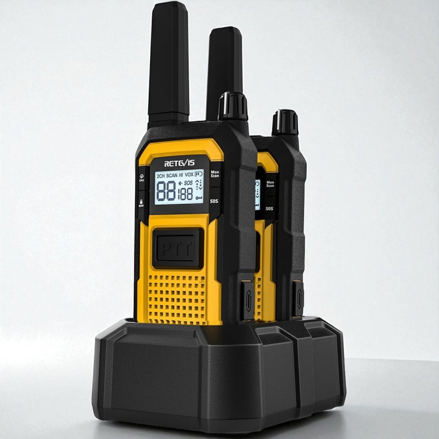 Retevis RB48 Plus GMRS Waterproof Heavy Walkie Talkie Long Range 2 Way Radio x 2
