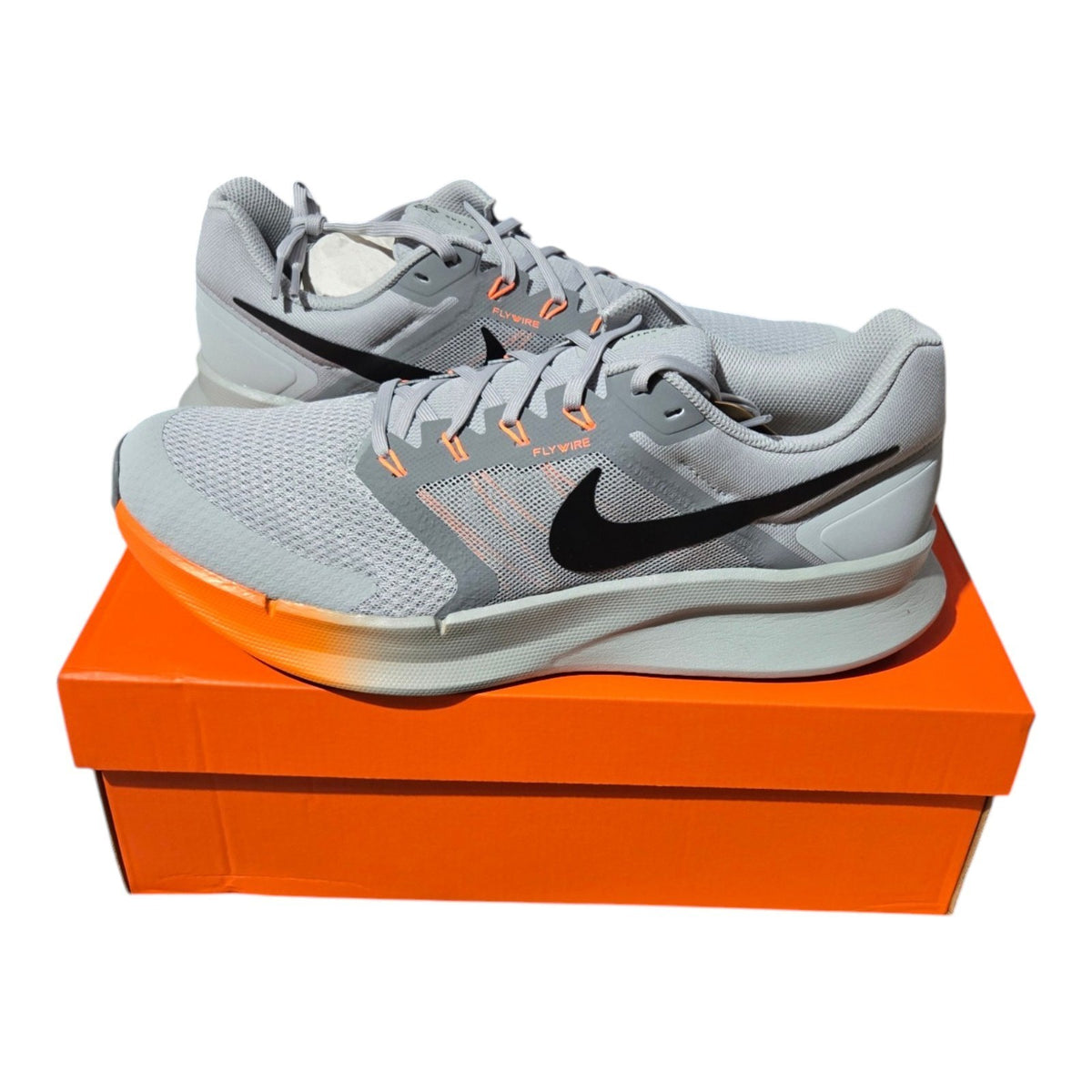 Nike Run Swift 3, Base Grey/Black - Total Orange / JA4032-048 / Men's  Brand New