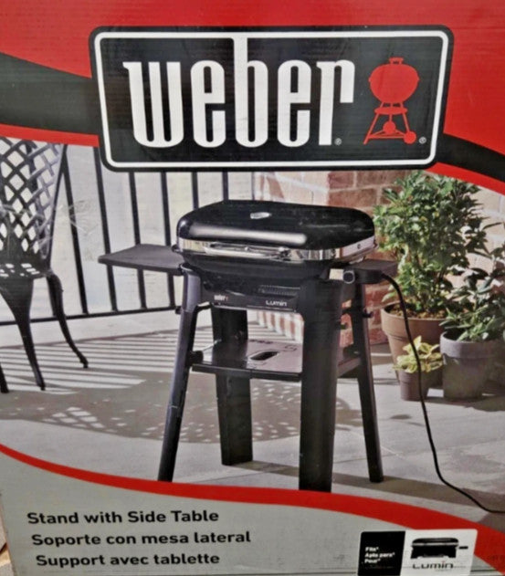 Weber Lumin Compact Electric Grill Stand, Portable Stand | With Tool Hooks