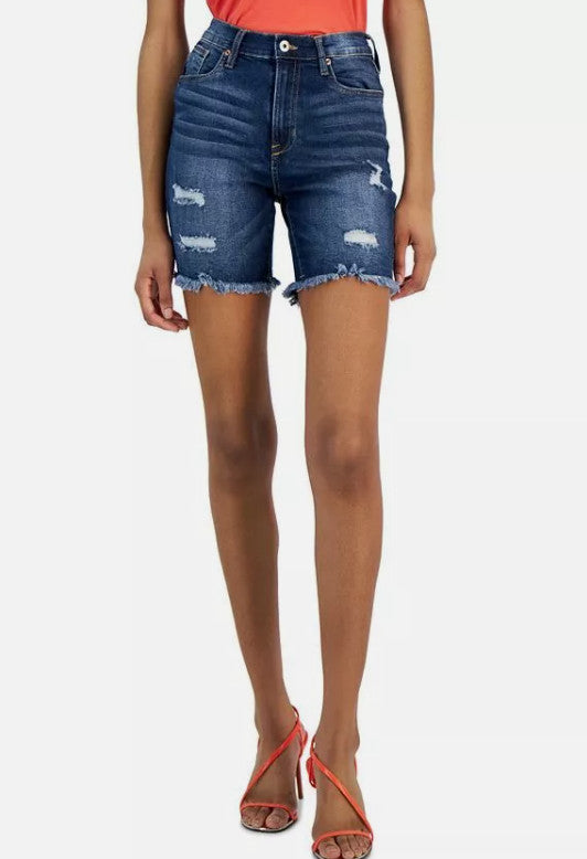 Celebrity Pink  Shorts Frayed, Hi-Rise, Mid-Rise, Bermuda, Light Heart, Stepper