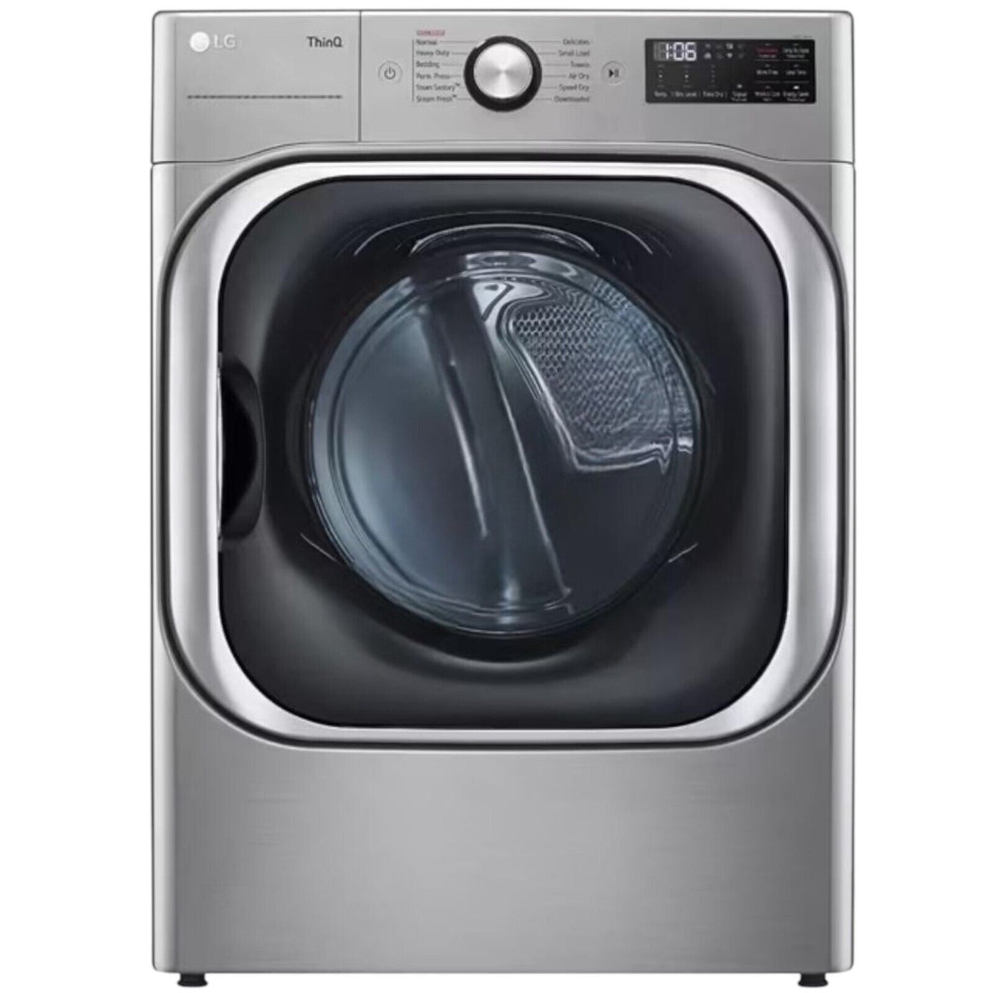 NEW LG 9.0 Cu Ft Front Load Electric Dryer w/ TurboSteam™ |  DLEX8980V | Silver