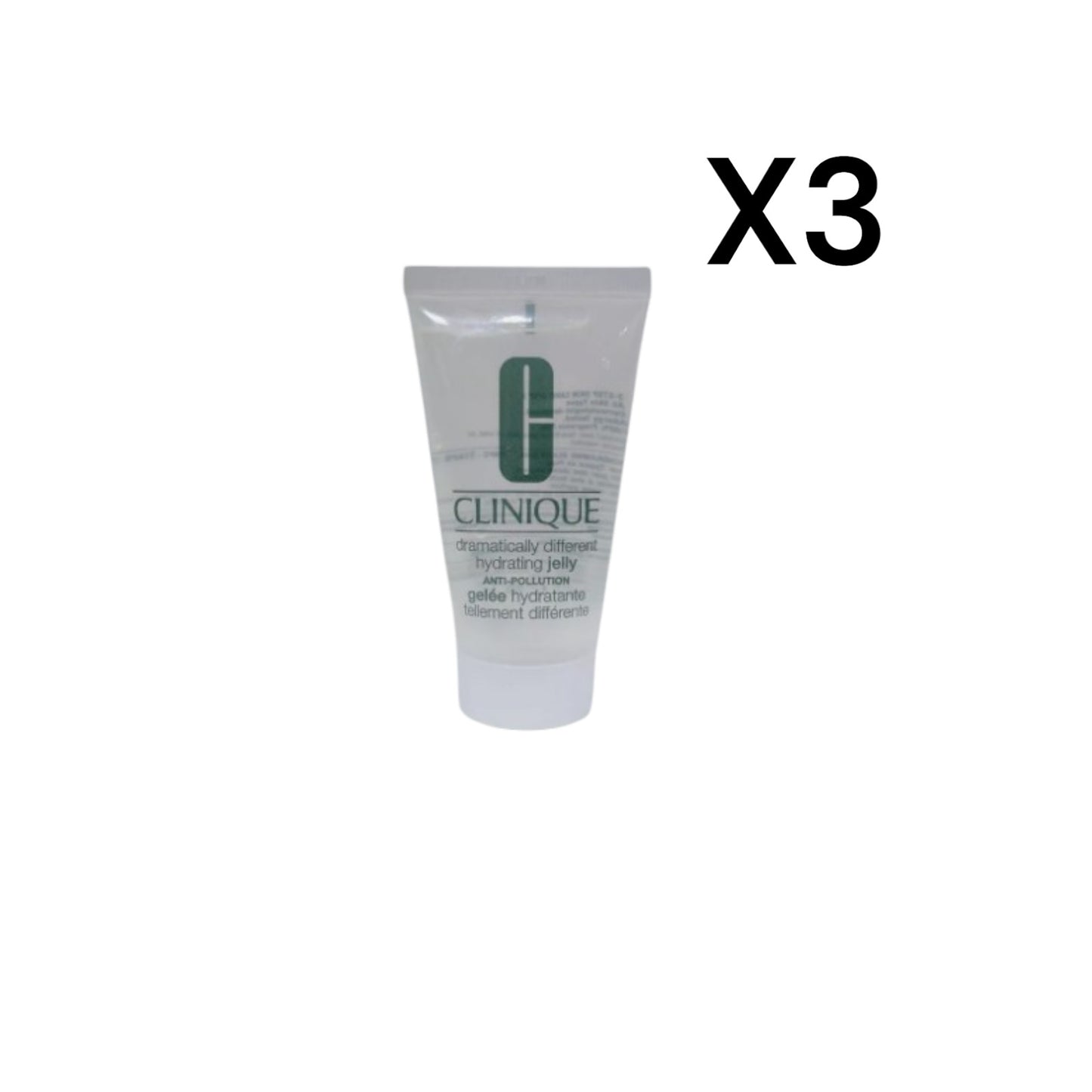 3x CLINIQUE Dramatically Different Hydrating Jelly ANTI-POLLUTION 1.7oz 50ml NEW