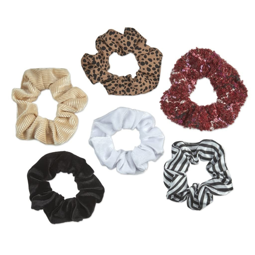 Scunci Original 6 Days of Scrunchies Gift Set - 6 Unique Hair Ties in Box