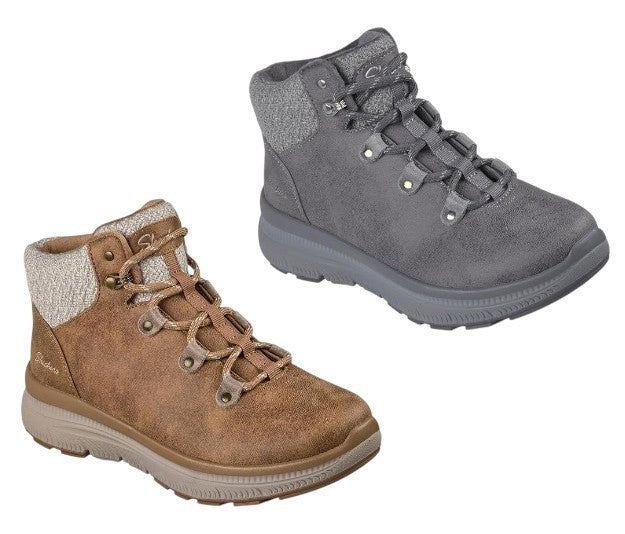 Women's Boots SKECHERS Summits Plus Boots - Birch Explorer, Charcoal or Chestnut