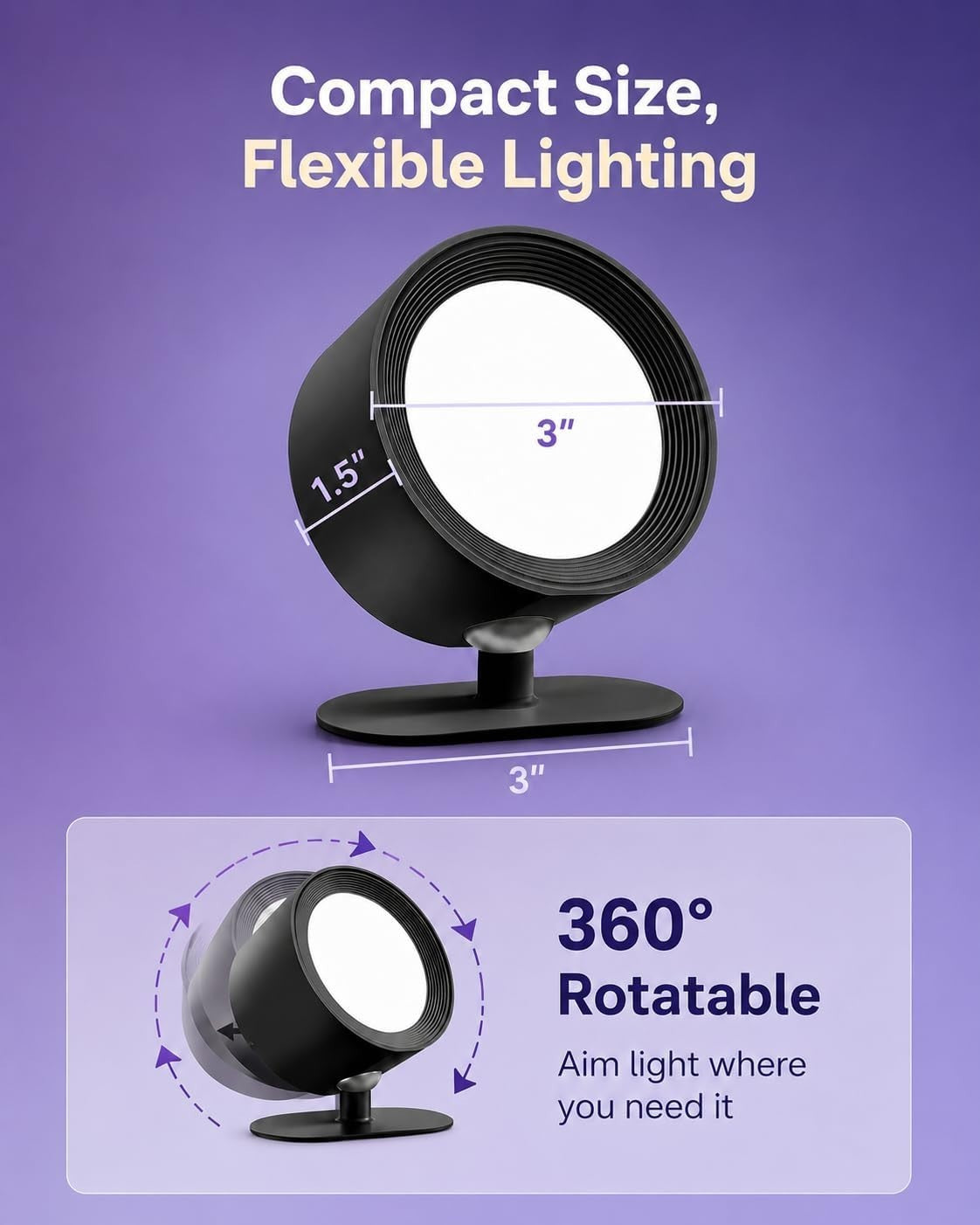 Rechargeable Wall Sconces with Remote, Magnetic Wall Lights, Black 3 Color Temp