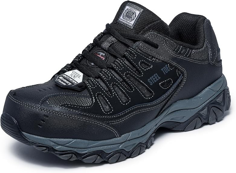 NEW Skechers Men's Cankton Steel Toe Electrical Hazard Construction Shoes - 11