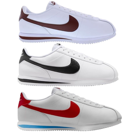 Men's Nike Cortez - White/Black, White/Dark Pony, White/Red-Blue - sz 7 thru 12