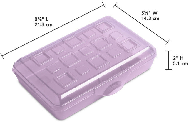 Sterilite Small Pencil Box Plastic - LAVENDER TINT