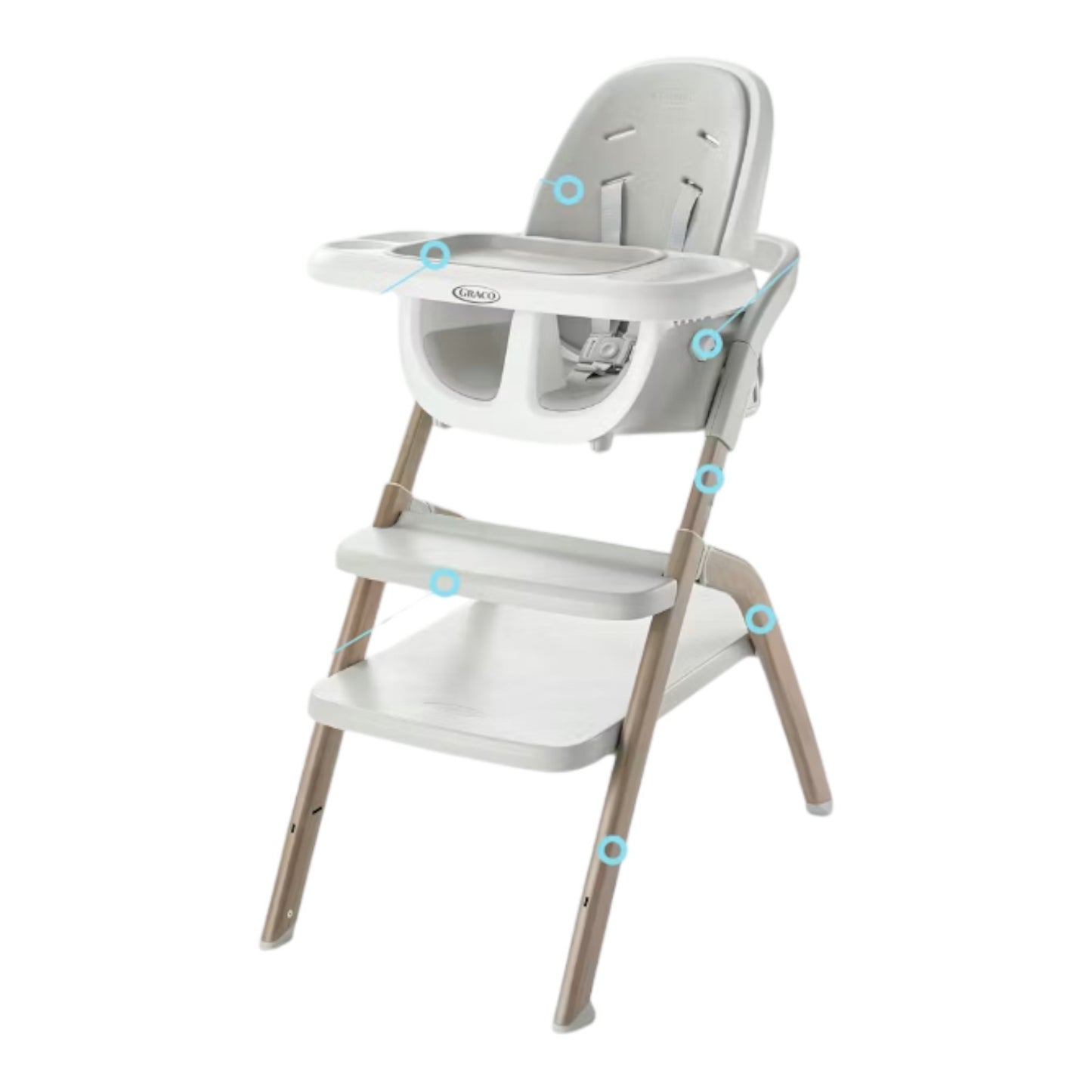 Graco EveryStep 6 in 1 High Chair Babies and Toddlers Portable Slim High Chai...