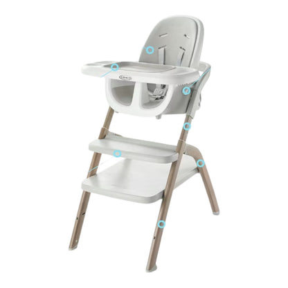 Graco EveryStep 6 in 1 High Chair Babies and Toddlers Portable Slim High Chai...