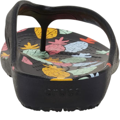 NWT Crocs Kadee II Pineapple Flip Flop Beach #213337