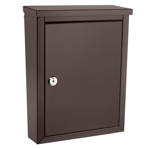 Architectural Mailboxes Chelsea Galvanized Steel, Locking, Wall Mount Mailbox,