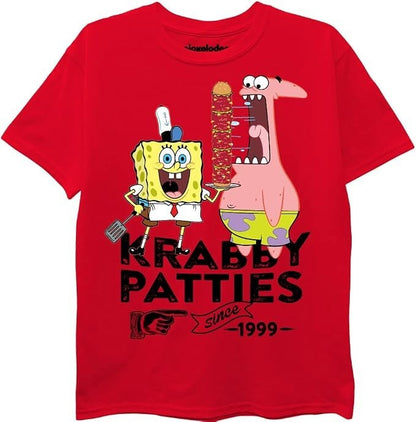 SpongeBob SquarePants - Spongebob & Patrick Krabby Patties - Adult Men T-Shirt