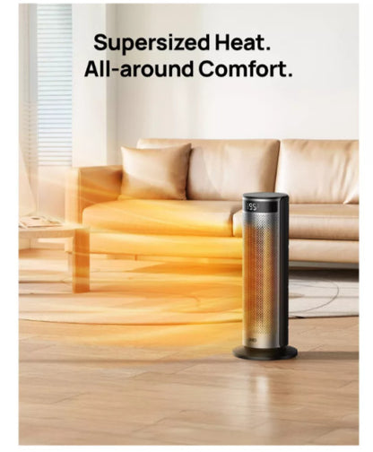 DREO - 20'' Portable Ceramic Space Heater for Home, 70° Oscillation, 12H Time...