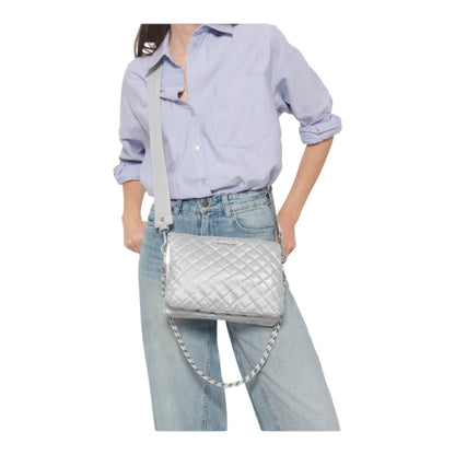 MZ Wallace Large Crosby Pippa Quilted Crossbody Bag 1349C1984 Pebble Liquid