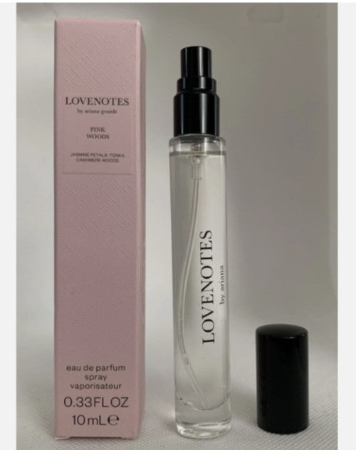 NEW! Ariana Grande LOVENOTES PINK WOODS 0.33oz/10mL Travel Size Love Notes