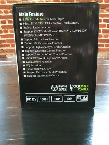 9" car multimedia player HD 1080 MP5