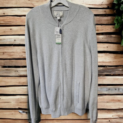 Jos A Bank Full Zip Mock Neck Knit Sweater, Various