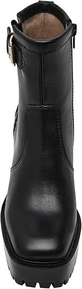 Steve Madden Women's Summit Ankle Boot Zip Boots Black