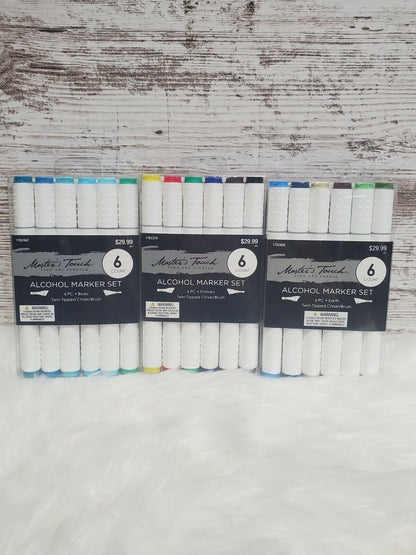 Master's Touch Alcohol 6 PC Marker Set,Various