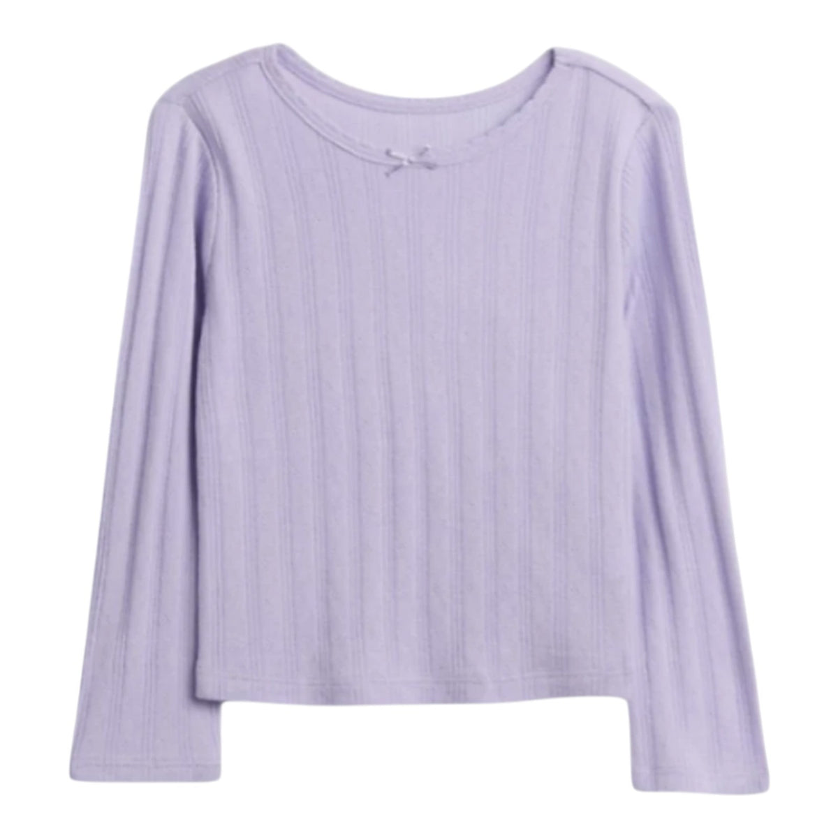 Baby Gap & Toddler Pointelle Long Sleeve T-Shirt | Color = Orchid & Pink