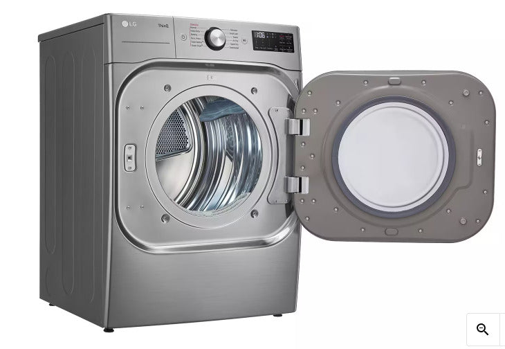 NEW LG 9.0 Cu Ft Front Load Electric Dryer w/ TurboSteam™ |  DLEX8980V | Silver