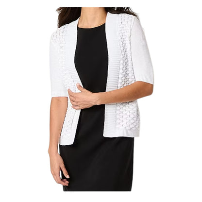 Perceptions New York Women's White Daytime Shrug NWT S, M, L, XL