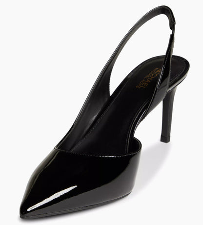 MICHAEL Michael Kors Alina Flex Slingback Pumps - Black Patent Leather
