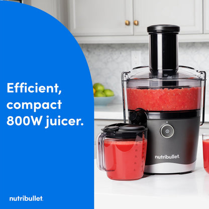 nutribullet® Juicer, 800W Juicer, Large 3" Feed Chute for Whole Fruits and Vege
