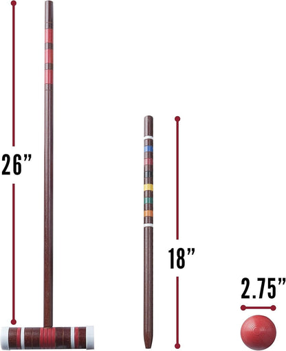 Franklin Sports Intermediate Croquet Set with Carrying Case