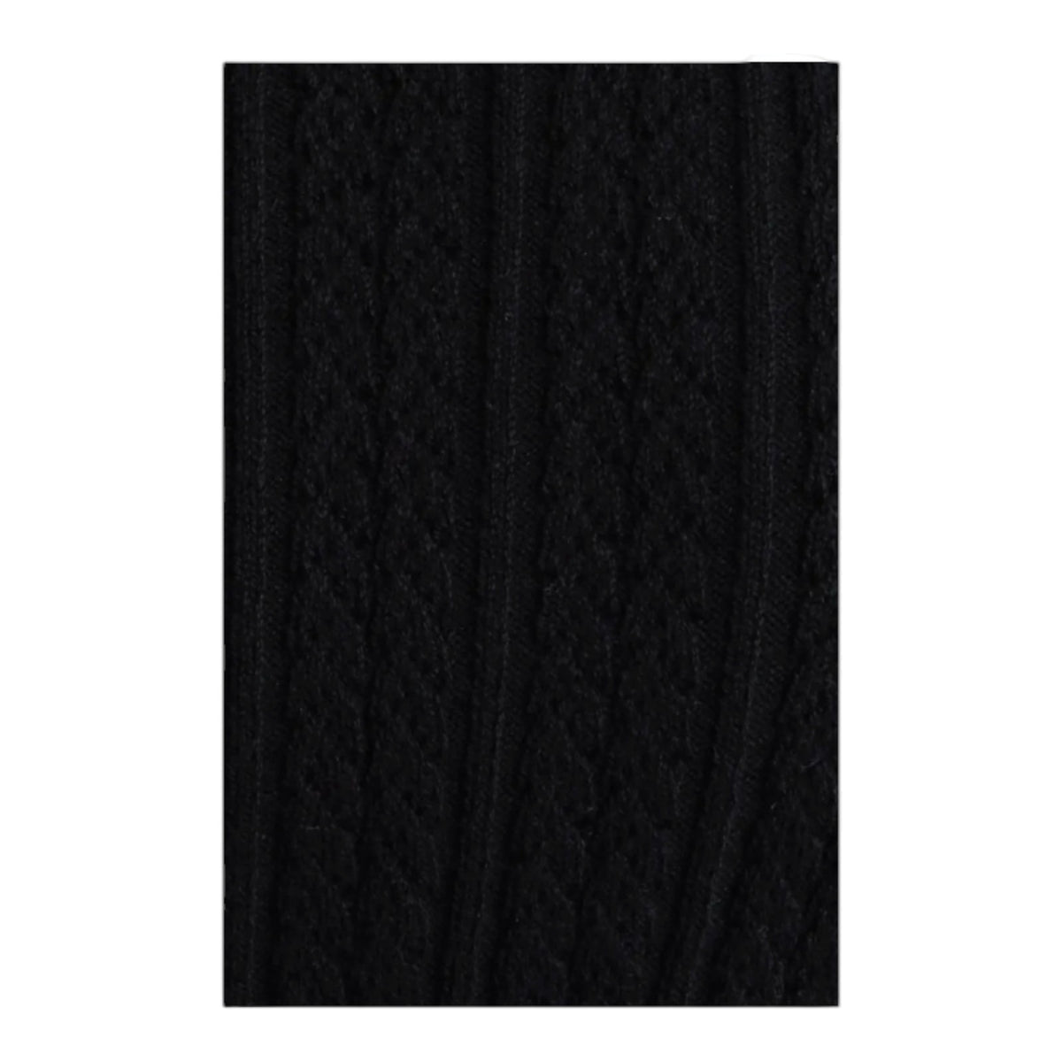 Mock Neck Short Sleeve Cotton Blend Sweater Anne Klein - Black - M