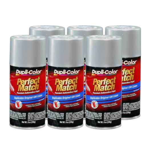 Duplicolor BGM0508 (6-Pack), Aerosol Paint for GM WA8867, Metallic Ultra Silver
