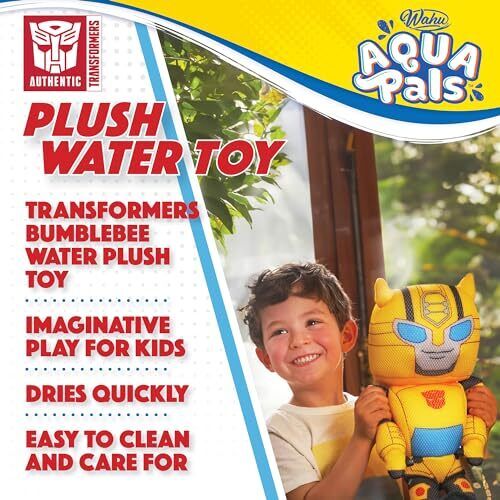 WAHU Aqua Pals Transformers Plush Water Toy for Kids Ages 2+, Fast-Drying