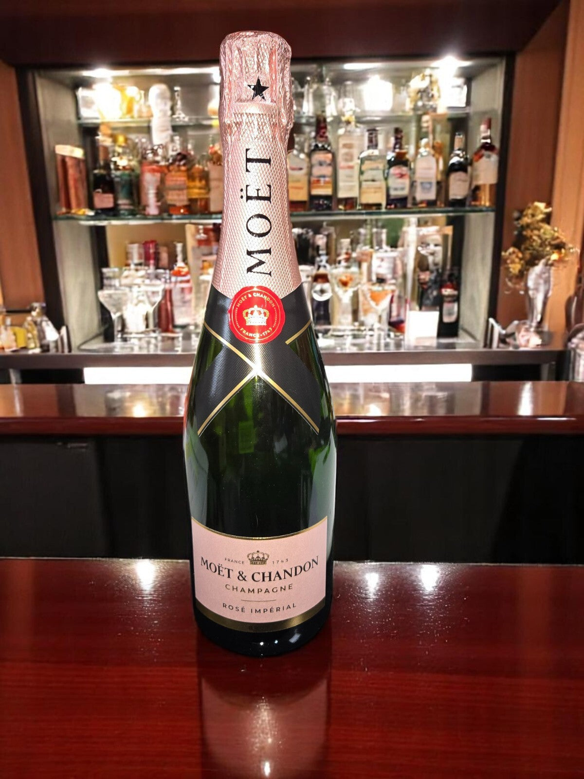 Moet & Chandon Rose Imperial Champagne Dummy Empty Bottle Prop 750ml
