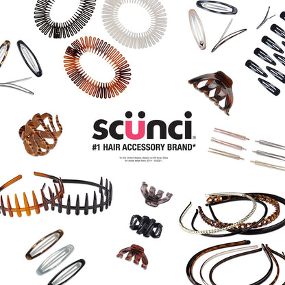 Scunci Original 6 Days of Scrunchies Gift Set - 6 Unique Hair Ties in Box