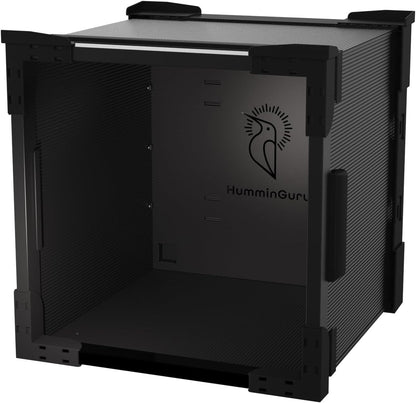 HumminGuru FlexiCube Vinyl Record Storage Box – Stackable Organizer for 12” R...