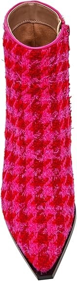 NIB Women's Betsey Johnson Louisa Pointed Toe Bootie in Fuschia Multi