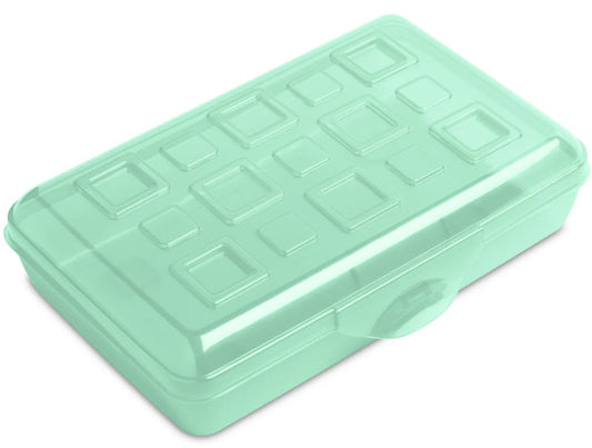 Sterilite Small Pencil Box Plastic - GREEN TINT