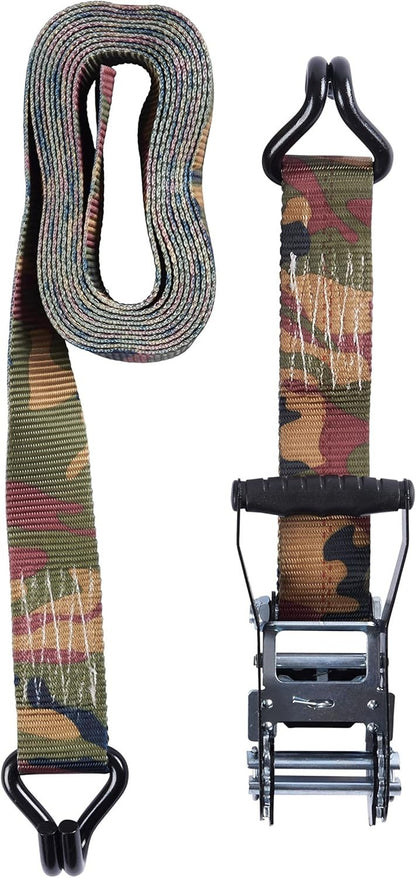 Keeper 47370 16' Ratchet Tie Down, Woodland Camo, 16 ft. x 2 in., 3,333 lbs.