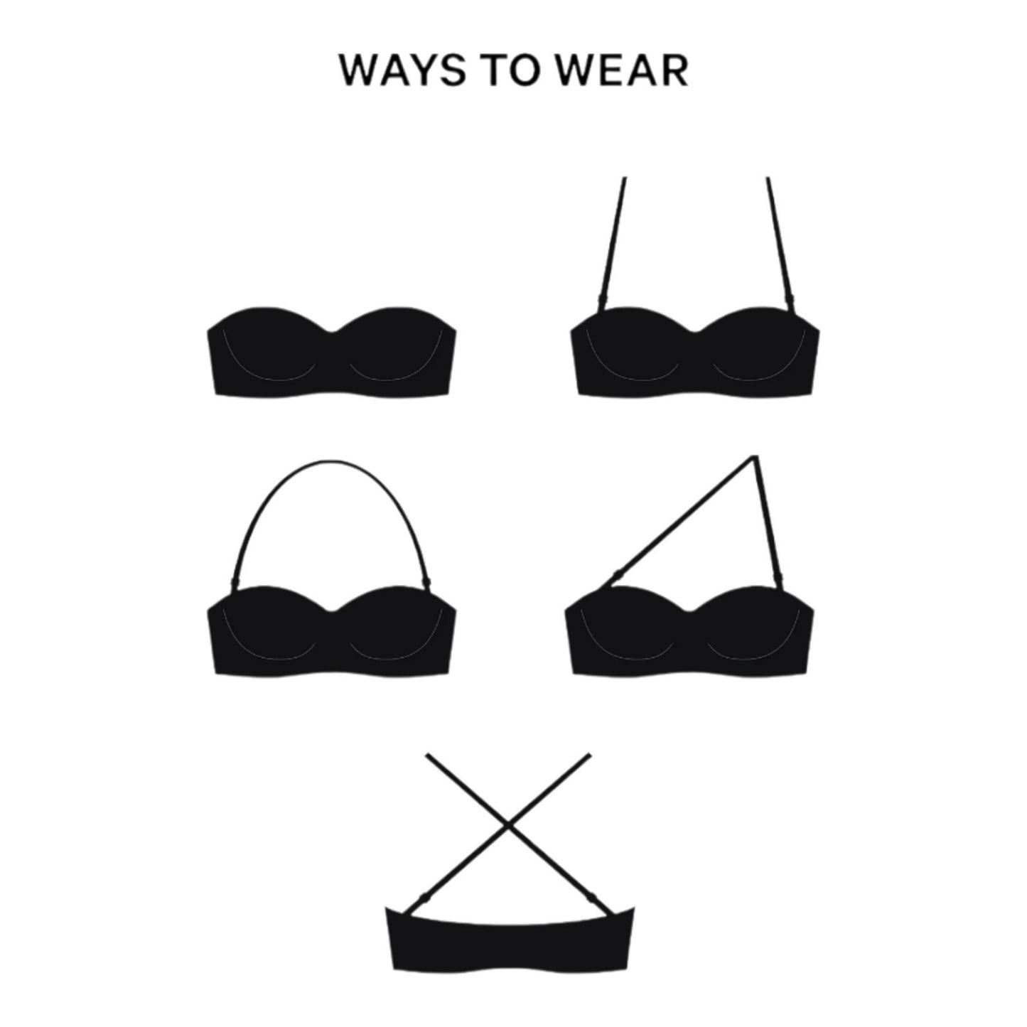 Victoria's Secret PINK Smooth Wear Everywhere Strapless Push Up Bra #11267410