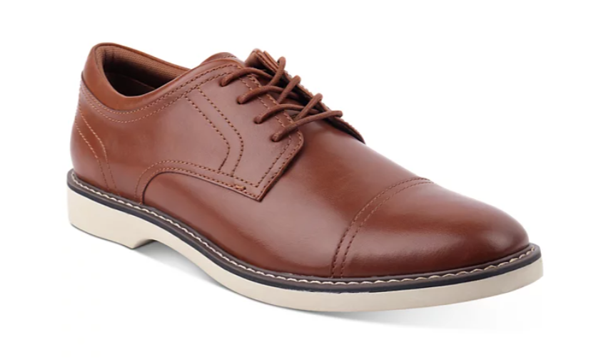 Alfani Mens Theo Faux Leather Casual and Fashion Sneakers