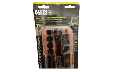 Klein Tools 65400 KNECT 15-Piece Pass Through Socket Set, SAE Impact Socket Set