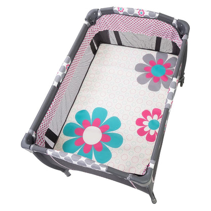 Nursery Center Playard Baby Trend Lil Snooze Deluxe II Daisy Dots - PY86B63C