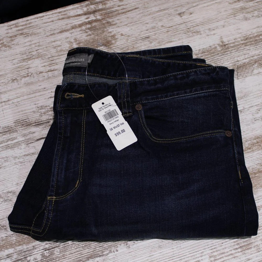 Men's Signature Five-Pocket Jeans with Stretch, Slim Straight, Various, NWT!