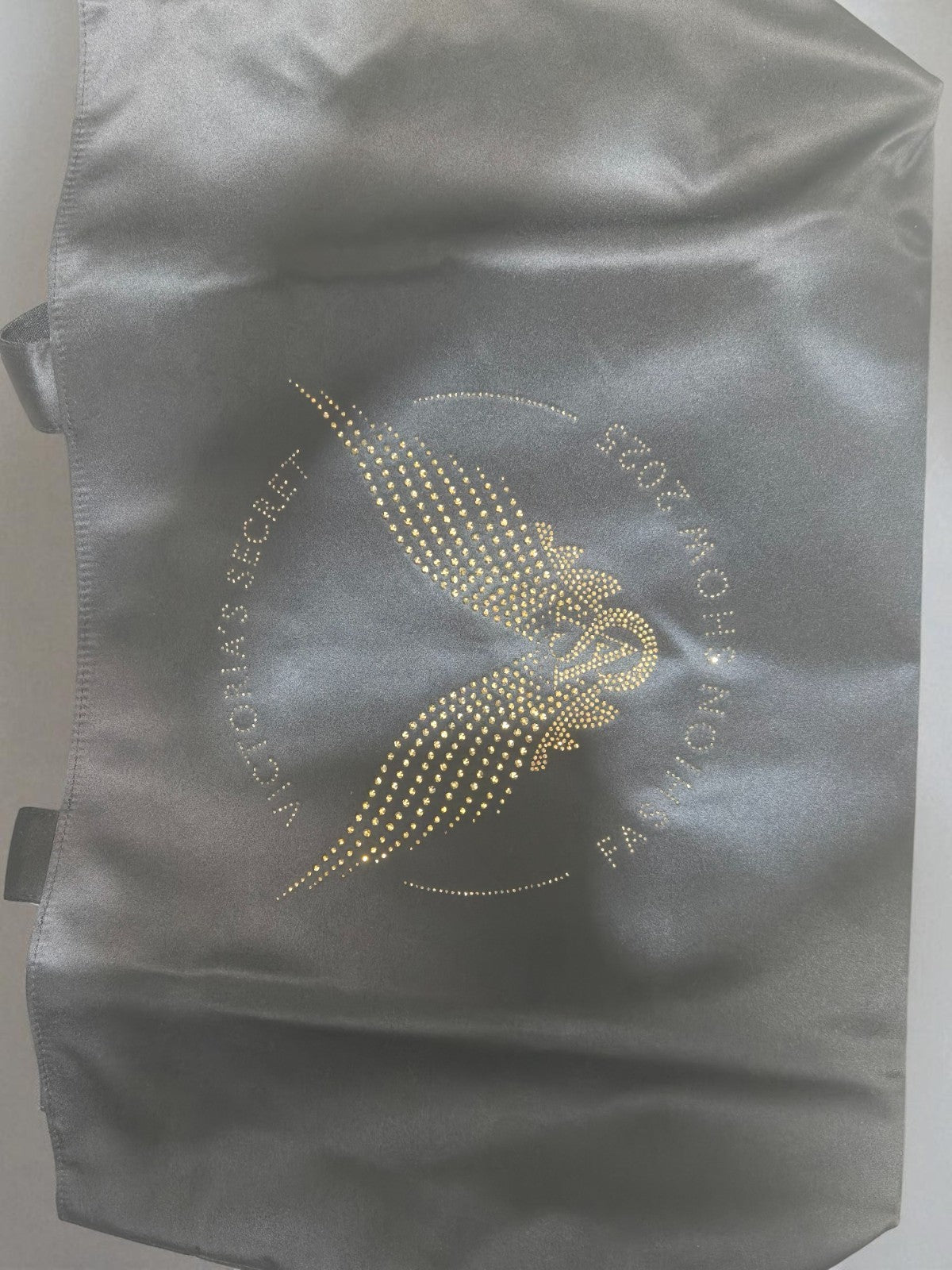 Victoria's Secret Black Fashion Show Tote Weekender Bag 2025 Rhinestone Bling