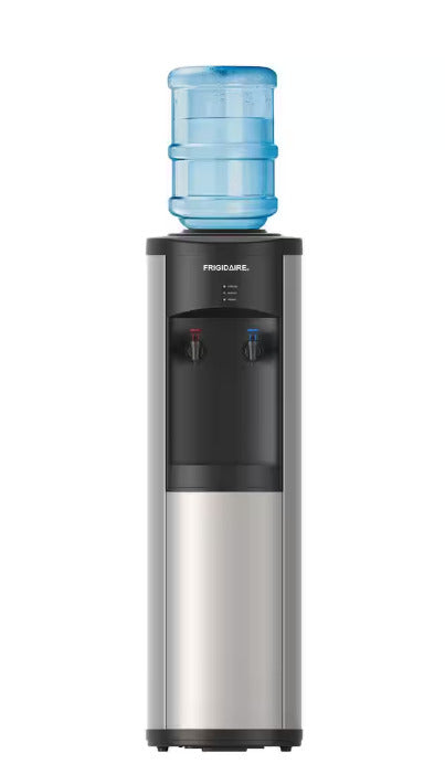 Frigidaire Water Cooler Dispenser Hot Cold Stainless Steel 3 or 5 Gallon Bottle
