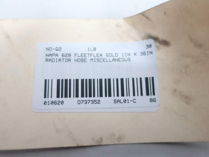 NAPA 628 FLEETFLEX Gold 1IN X 36IN Heater Hose