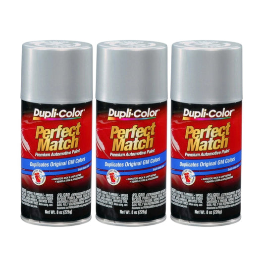 Duplicolor BGM0508 (3-Pack), Aerosol Paint for GM WA8867, Metallic Ultra Silver